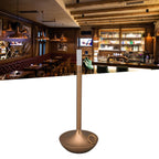 Cordless Table Lamp Innovative Candle Shape 3 Levels Brightness Dimmable Rechargeable LED Desk Lamp Gold