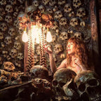 Skeleton Lamp Halloween 3D LED Skeleton Lamp Haunted House Ornament Prop Gifts for Birthday