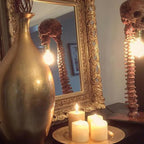 Skeleton Lamp Halloween 3D LED Skeleton Lamp Haunted House Ornament Prop Gifts for Birthday