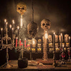 Skeleton Lamp Halloween 3D LED Skeleton Lamp Haunted House Ornament Prop Gifts for Birthday