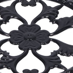 Flower Pot Stand Black Elegant Light Weight Stable Wrought Iron Plant Riser for Living Room Balcony Office