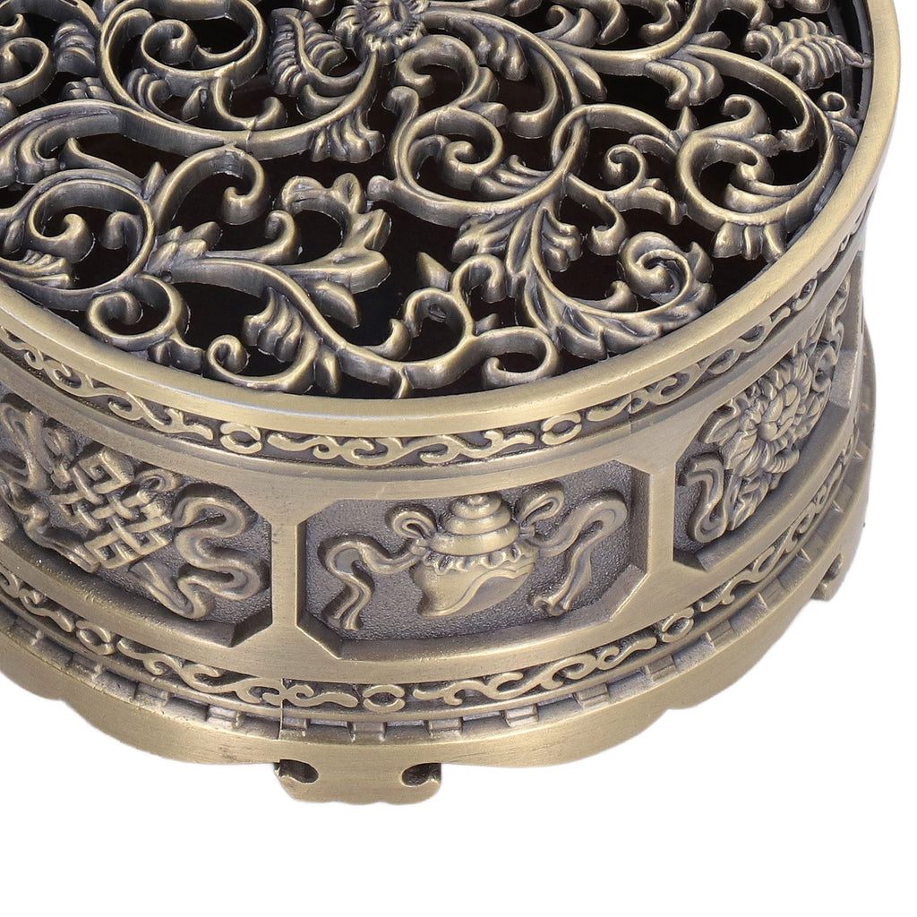 Incense Holder Burner Copper Aroma Burner Home Decoration Ornament for Indoor Temple