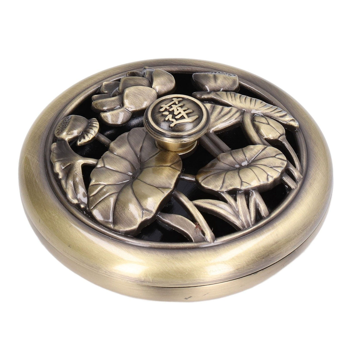 Coil Incense Burner Tray Vintage Incense Bowl Holder Metal Alloy for Living Room Bedroom Office368 Hauptbild