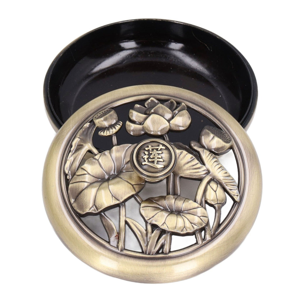 Coil Incense Burner Tray Vintage Incense Bowl Holder Metal Alloy for Living Room Bedroom Office368
