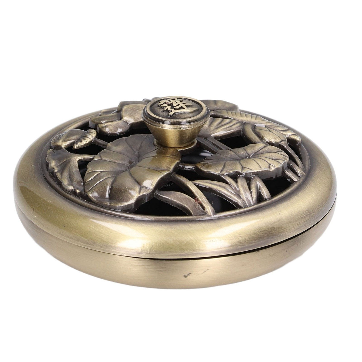 Coil Incense Burner Tray Vintage Incense Bowl Holder Metal Alloy for Living Room Bedroom Office368