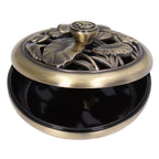 Coil Incense Burner Tray Vintage Incense Bowl Holder Metal Alloy for Living Room Bedroom Office368