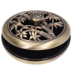 Coil Incense Burner Tray Vintage Incense Bowl Holder Metal Alloy for Living Room Bedroom Office366
