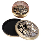 Coil Incense Burner Tray Vintage Incense Bowl Holder Metal Alloy for Living Room Bedroom Office366