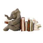 Elephant and Rabbit Statue Bookend Figurines Ornaments Resin Animal Figurines Decor for Home Decorations