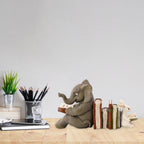 Elephant and Rabbit Statue Bookend Figurines Ornaments Resin Animal Figurines Decor for Home Decorations