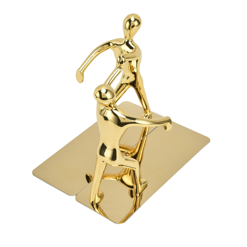 Stainless Steel Man Bookends Prevent Slipping Kung Fu Man Bookends for Home Decoration for Home Office