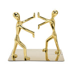 Stainless Steel Man Bookends Prevent Slipping Kung Fu Man Bookends for Home Decoration for Home Office