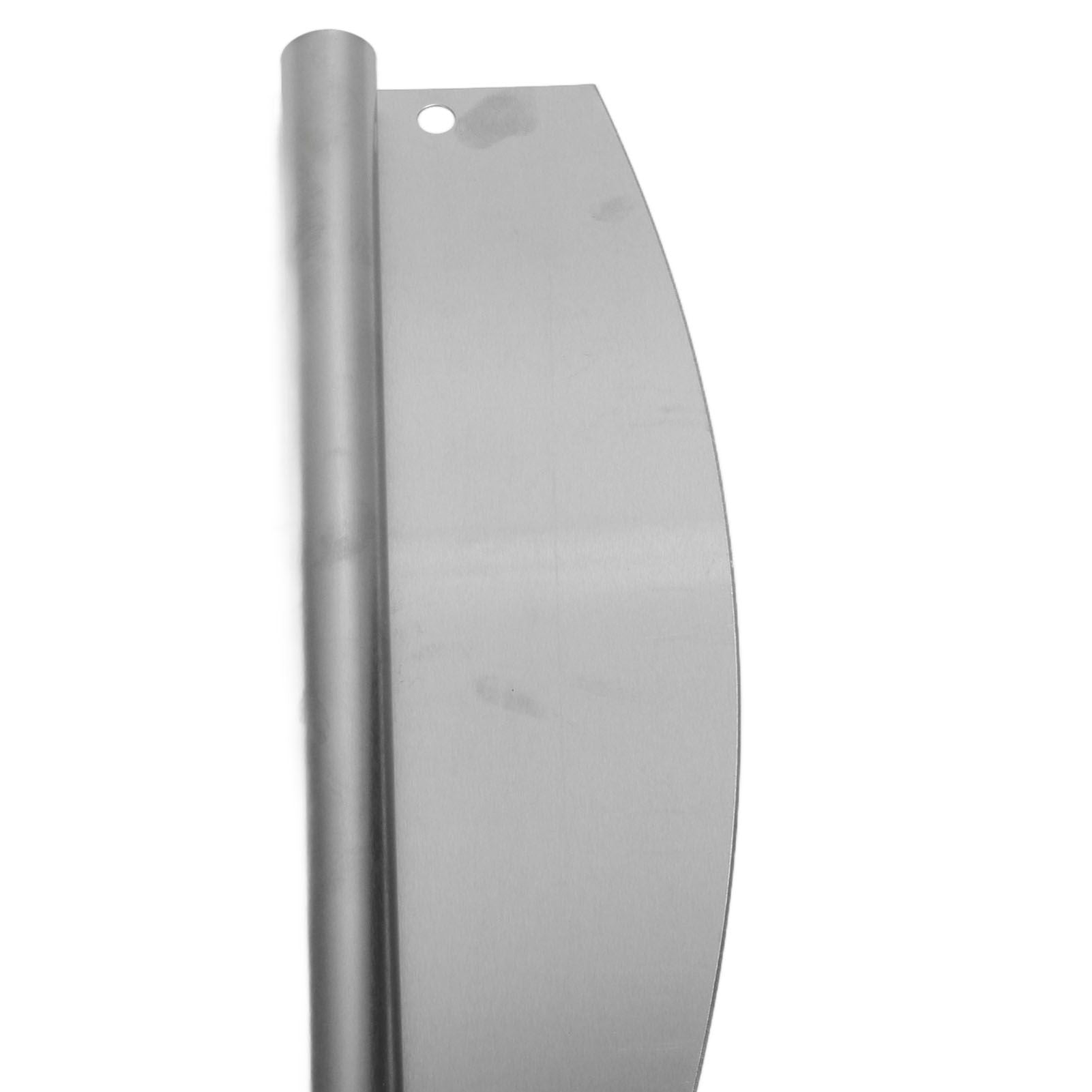 Stainless Steel Sharp-edged Pizza Rocker w/ Tongs