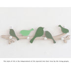 Wooden Wall Mounted Bird Hooks Wall Decoration Wall Hanging Clothes Hook