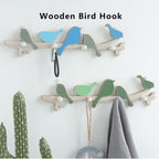 Wooden Wall Mounted Bird Hooks Wall Decoration Wall Hanging Clothes Hook