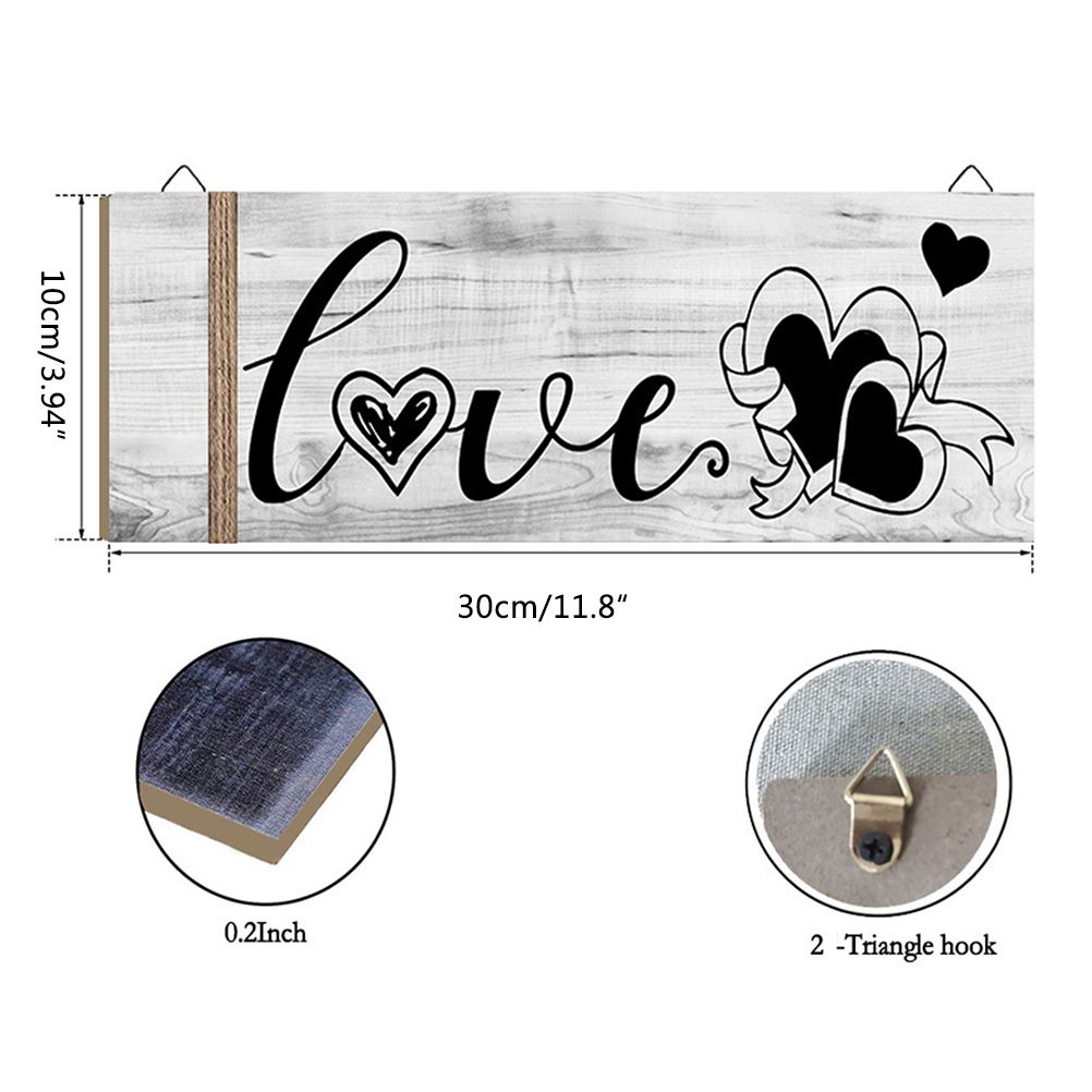 3Pcs Wall Decor Wooden Hanging Wall Sign Wooden Wall Art for Home Kitchen Dining Room Restaurant
