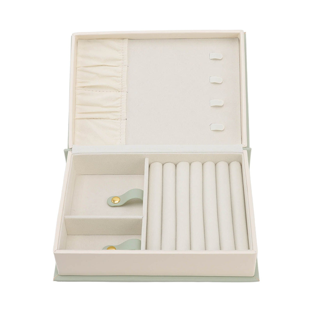 Jewellery Box Leather Jewelry Storage Case Large Capacity Portable for Earring Necklace Main image
