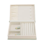Jewellery Box Leather Jewelry Storage Case Large Capacity Portable for Earring Necklace