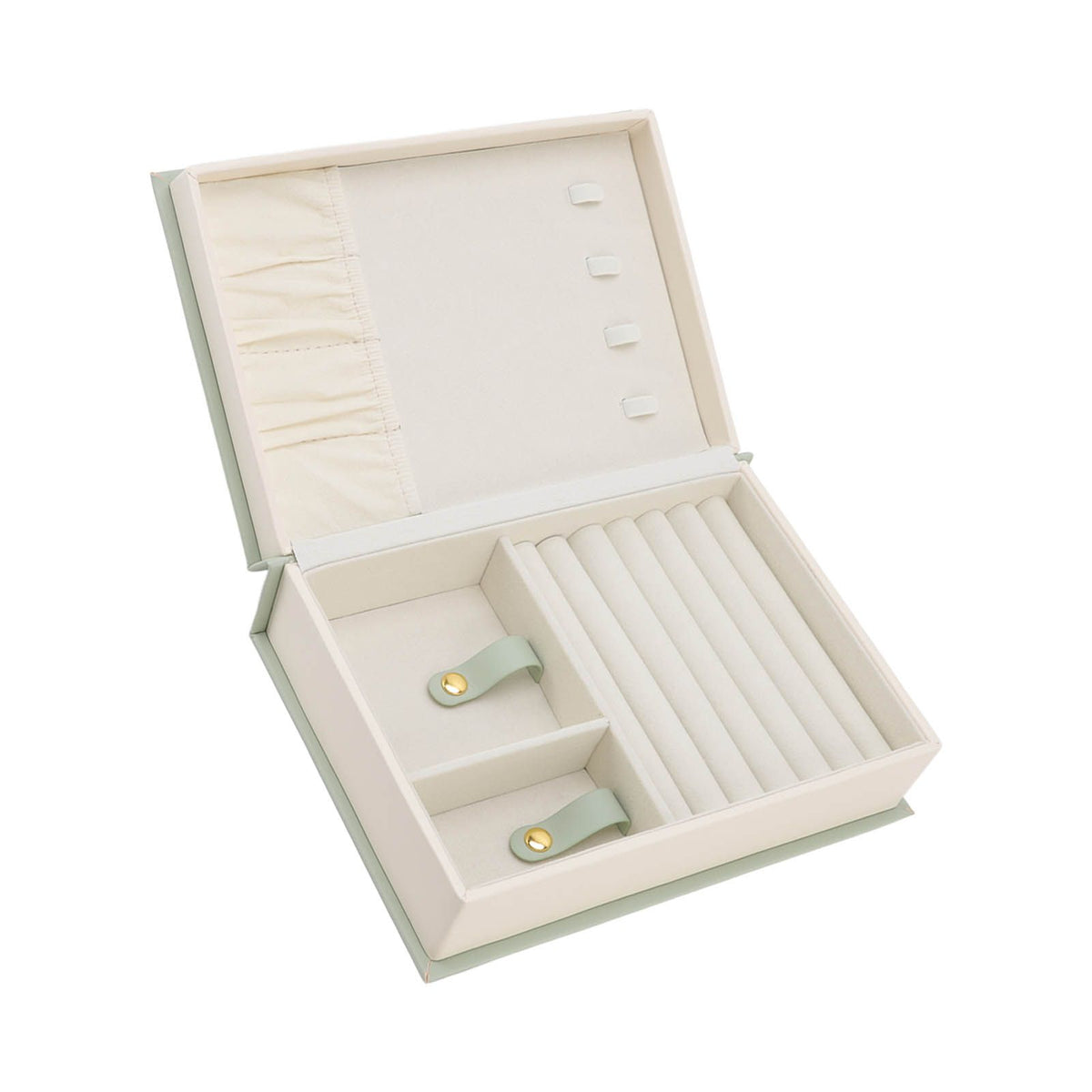 Jewellery Box Leather Jewelry Storage Case Large Capacity Portable for Earring Necklace