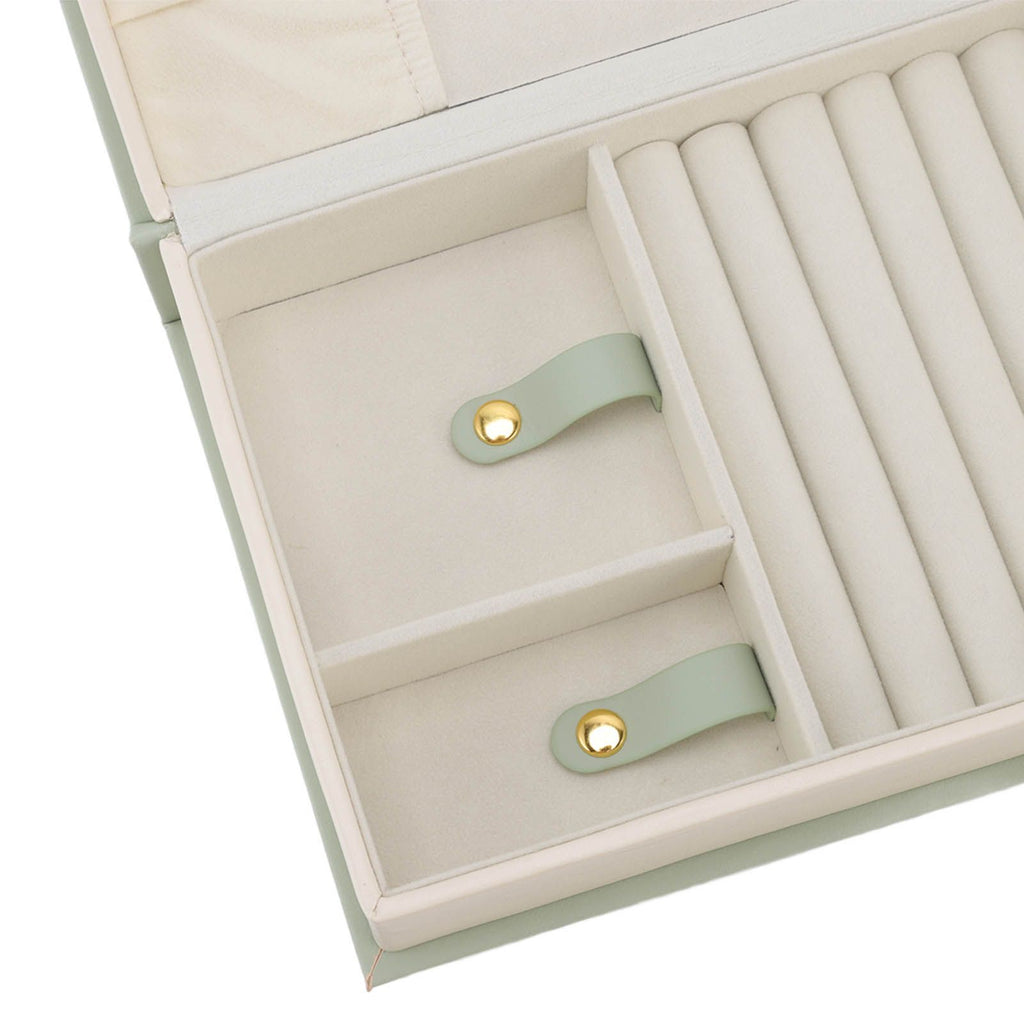 Jewellery Box Leather Jewelry Storage Case Large Capacity Portable for Earring Necklace
