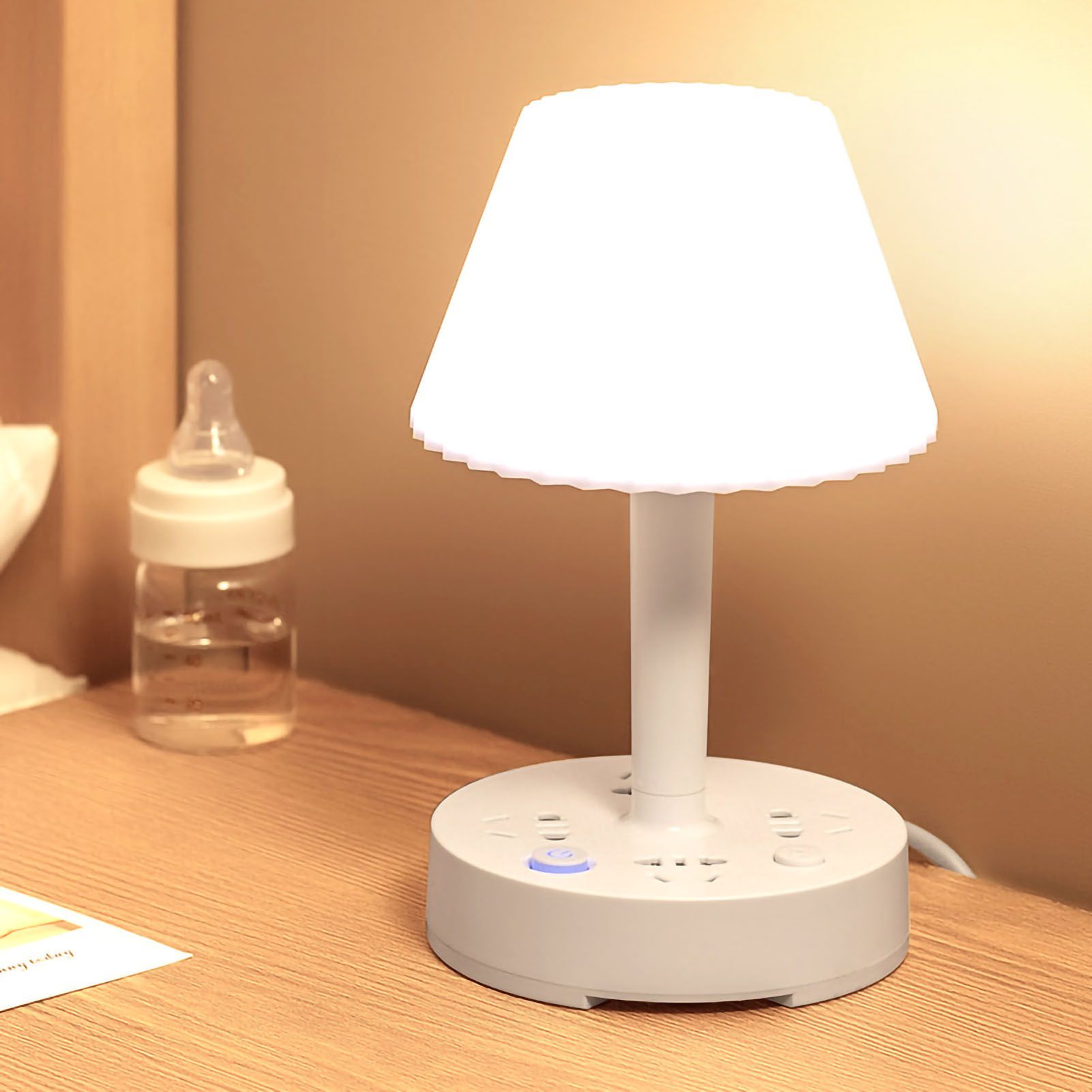 Table Lamp Creative Multifunctional Conversion Socket Desk Lamp Power Strip for Dormitory Computer CN 110‑250V Main image