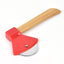 Axe Pizza Cutter with Bamboo Handle Pizza Wheel Grater Rotating Blade Pizza Knife