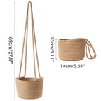 2PCS Braided Plant Basket Hanging Plant Pots Plant Hanger Plant Basket Wall Decoration Flower Pots