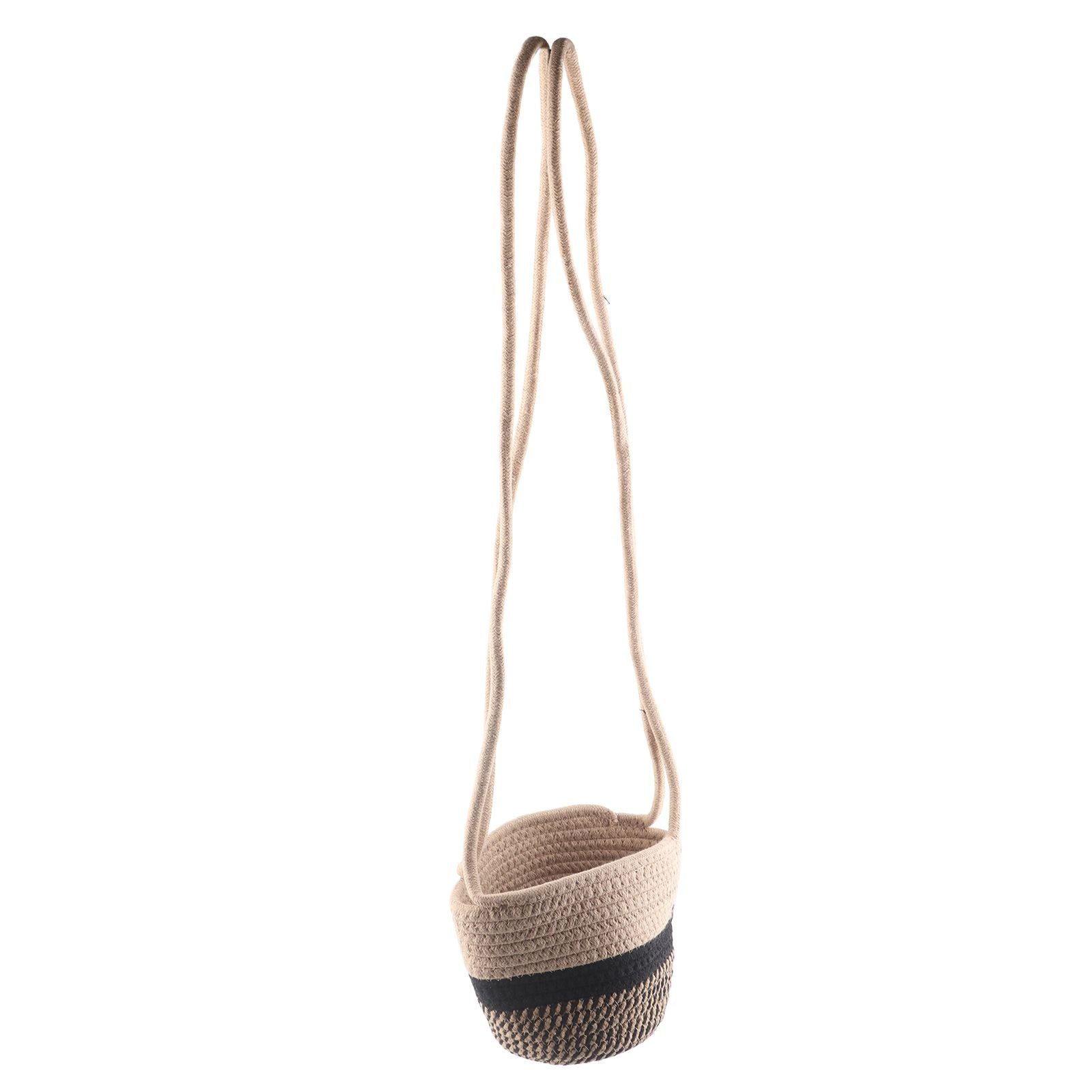 Hanging Plant Pot Holder Braided Plant Basket Indoor Flower Pot Plant Holder Hanging Cotton Rope Plant Storage Organiser