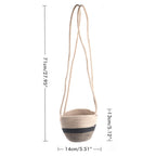 Hanging Plant Pot Holder Braided Plant Basket Indoor Flower Pot Plant Holder Hanging Cotton Rope Plant Storage Organiser