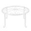 Single Layer Iron Plant Stand Floor Standing Simple Low Plant Pot Stand Balcony Living Room Flower Pot Shelf 22x22x12cm / 8.7x8.7x4.7in White