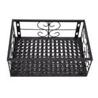 Balcony Flower Pot Stand Thickened Iron Decorative Patio Railing Shelf With Retainers for Windowsill Applicable to 2.5cm/1in Railing