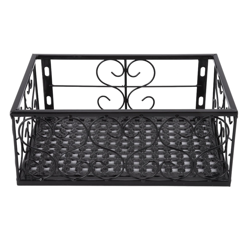 Balcony Flower Pot Stand Thickened Iron Decorative Patio Railing Shelf With Retainers for Windowsill Applicable to 2.5cm/1in Railing
