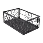 Balcony Flower Pot Stand Thickened Iron Decorative Patio Railing Shelf With Retainers for Windowsill Applicable to 2.5cm/1in Railing