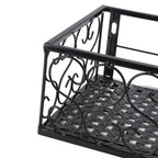 Balcony Flower Pot Stand Thickened Iron Decorative Patio Railing Shelf With Retainers for Windowsill Applicable to 2.5cm/1in Railing