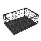 Balcony Flower Pot Stand Thickened Iron Decorative Patio Railing Shelf With Retainers for Windowsill Applicable to 6.5cm/2.6in Railing