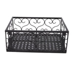 Balcony Flower Pot Stand Thickened Iron Decorative Patio Railing Shelf With Retainers for Windowsill Applicable to 10.5cm/4.1in Railing