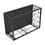 Balcony Flower Pot Stand Thickened Iron Decorative Patio Railing Shelf With Retainers for Windowsill Applicable to 10.5cm/4.1in Railing
