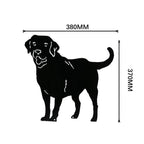 Metal Dog Decorative Garden Stakes Dog Silhouette Garden Decoration for Outdoor Lawn Ornaments Yard Sign