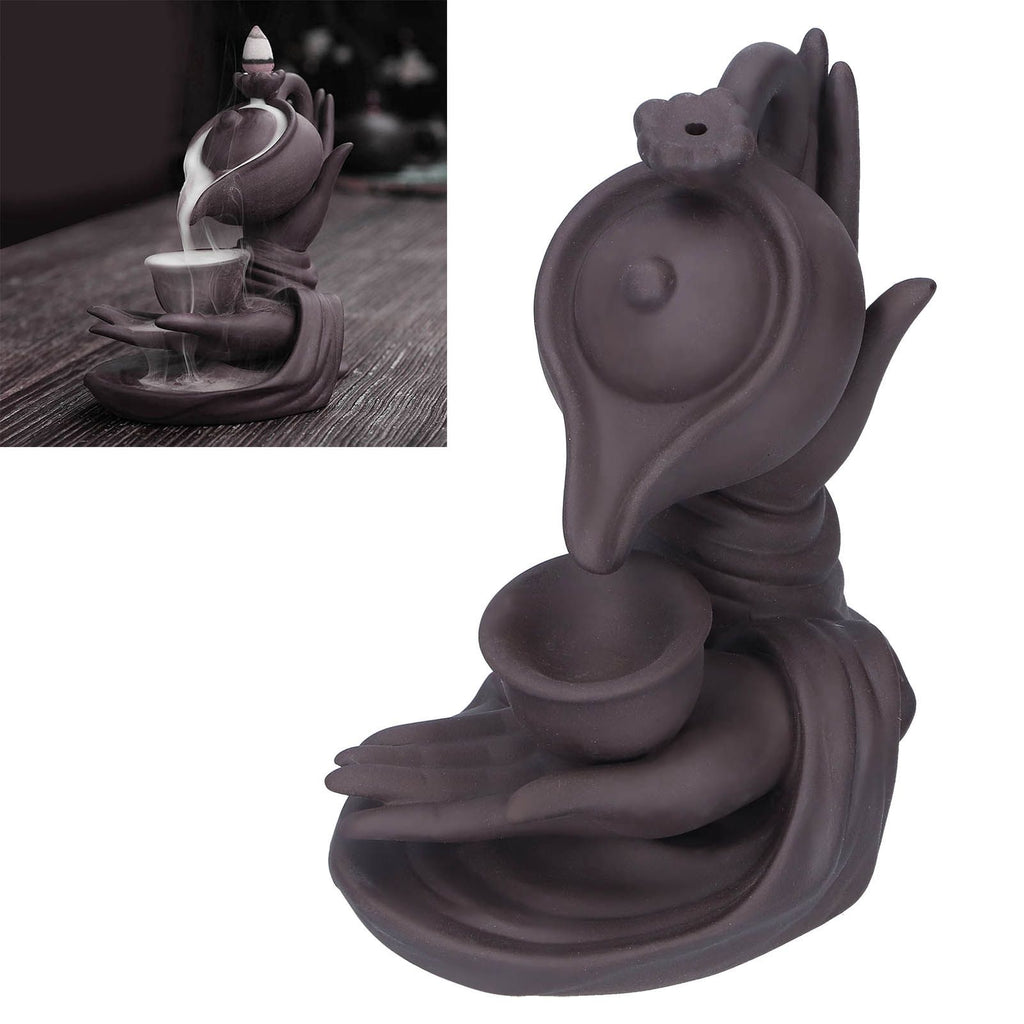 Buddha Hand Backflow Incense Burner Ornament Incense Holder Feng Shui Decorations