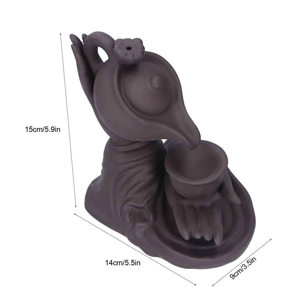 Buddha Hand Backflow Incense Burner Ornament Incense Holder Feng Shui Decorations