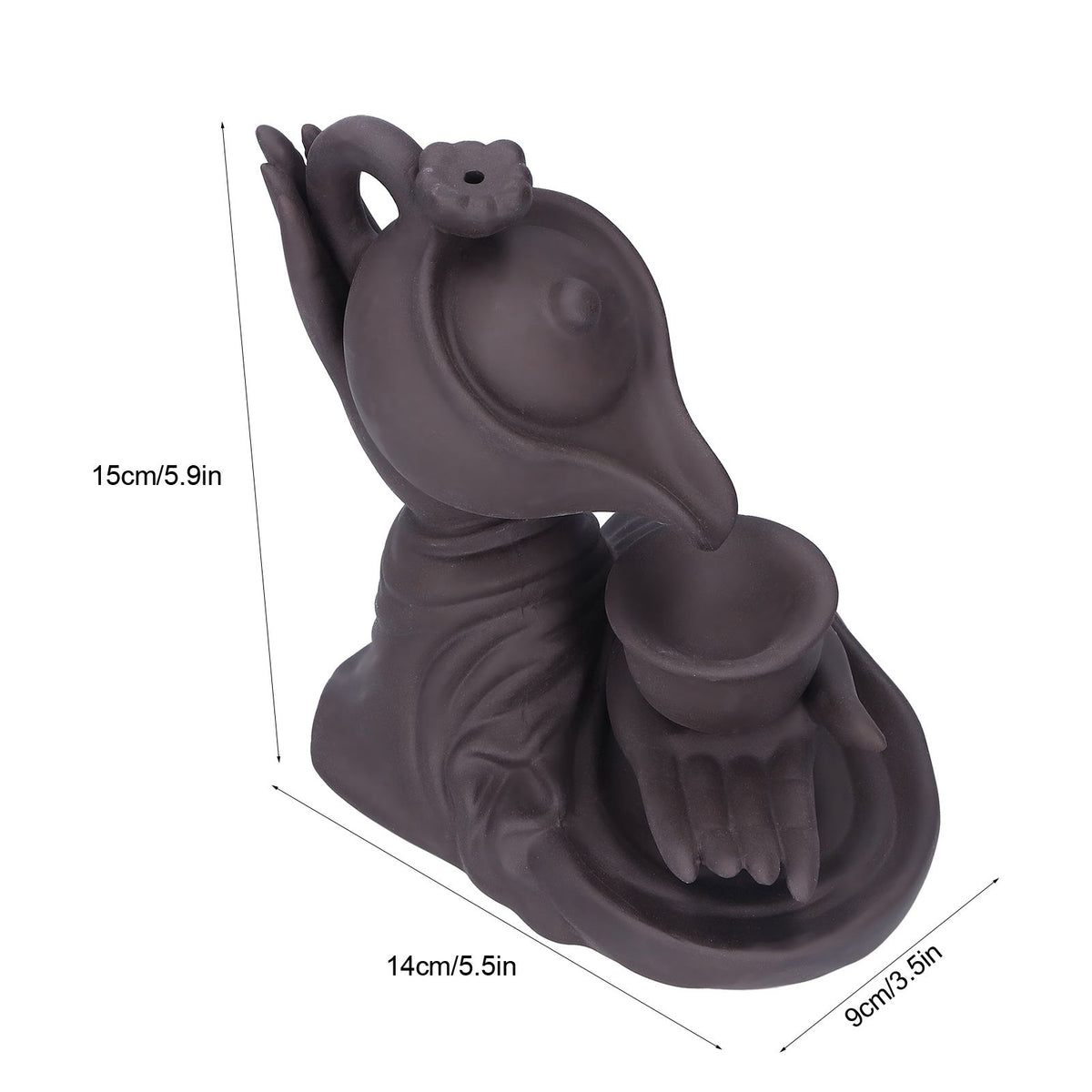 Buddha Hand Backflow Incense Burner Ornament Incense Holder Feng Shui Decorations