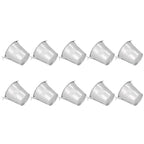 10PCS Flower Pot Mini Succulent Plant Pot Small Metal Bucket for Indoor Outdoor DecorSilver 4x5.5x6cm