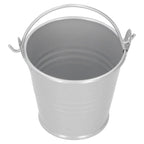 10PCS Flower Pot Mini Succulent Plant Pot Small Metal Bucket for Indoor Outdoor DecorSilver 4x5.5x6cm