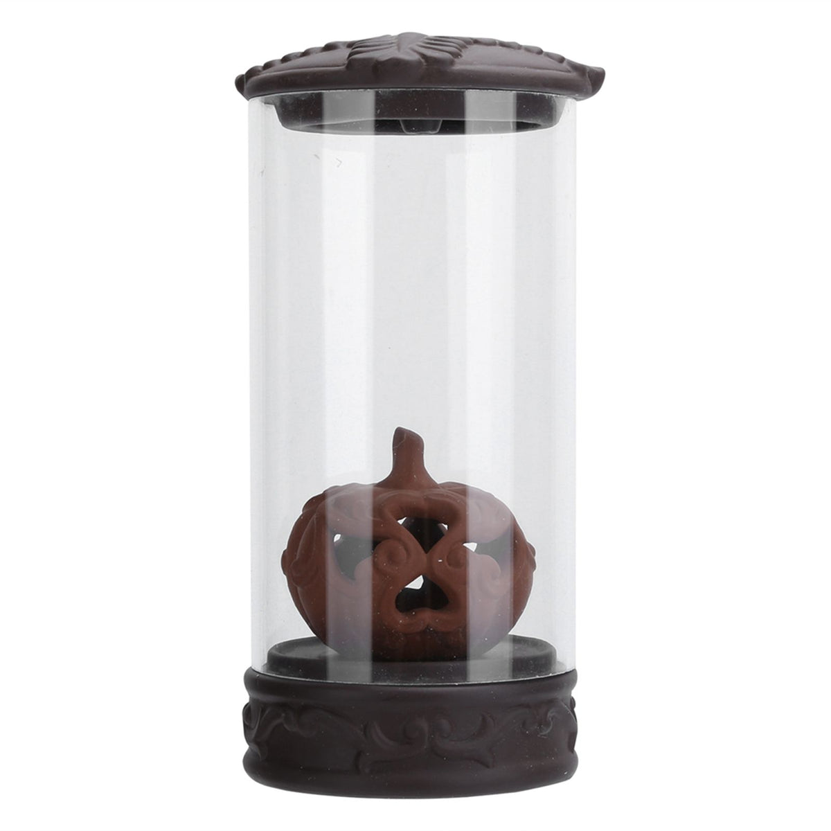 Delicate Incense Burner with LED Colorful Light Hand-Made Craft Decor for Home Office YogaPumpkin Styling Main image
