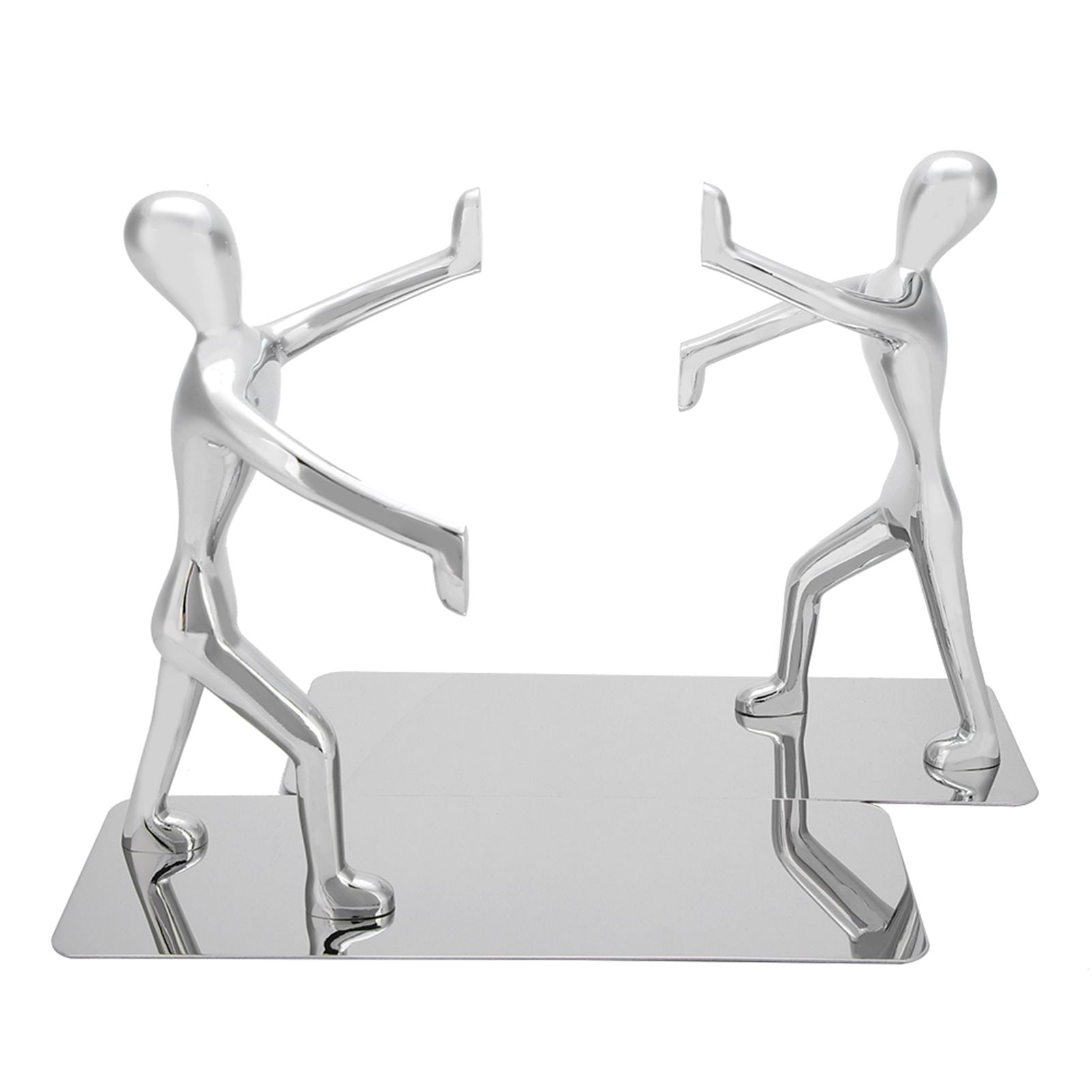 1 Pair Kung Fu People Shape Bookends Students Book Stand for School Home Table Decoration Main image