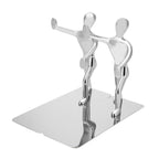 1 Pair Kung Fu People Shape Bookends Students Book Stand for School Home Table Decoration
