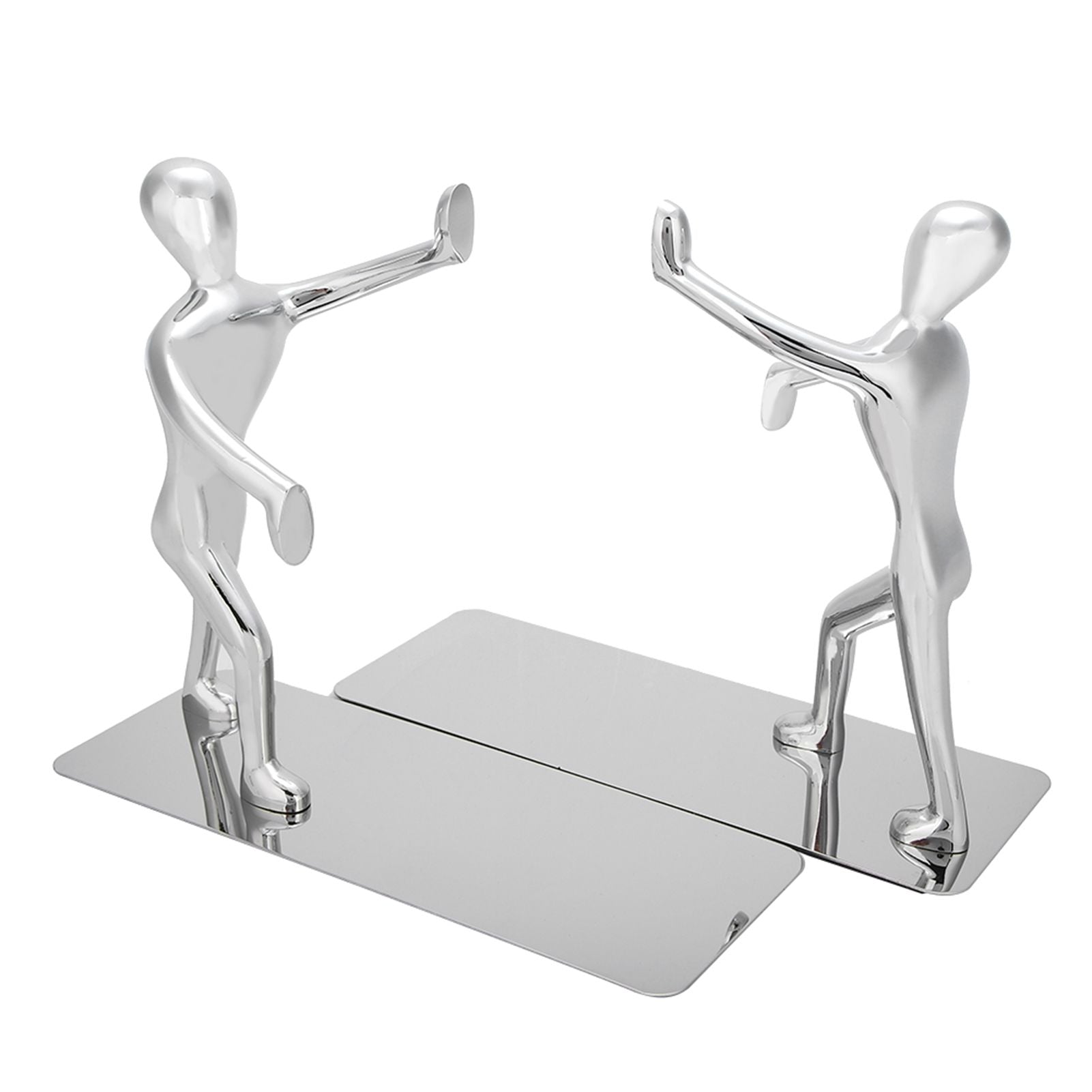 1 Pair Kung Fu People Shape Bookends Students Book Stand for School Home Table Decoration