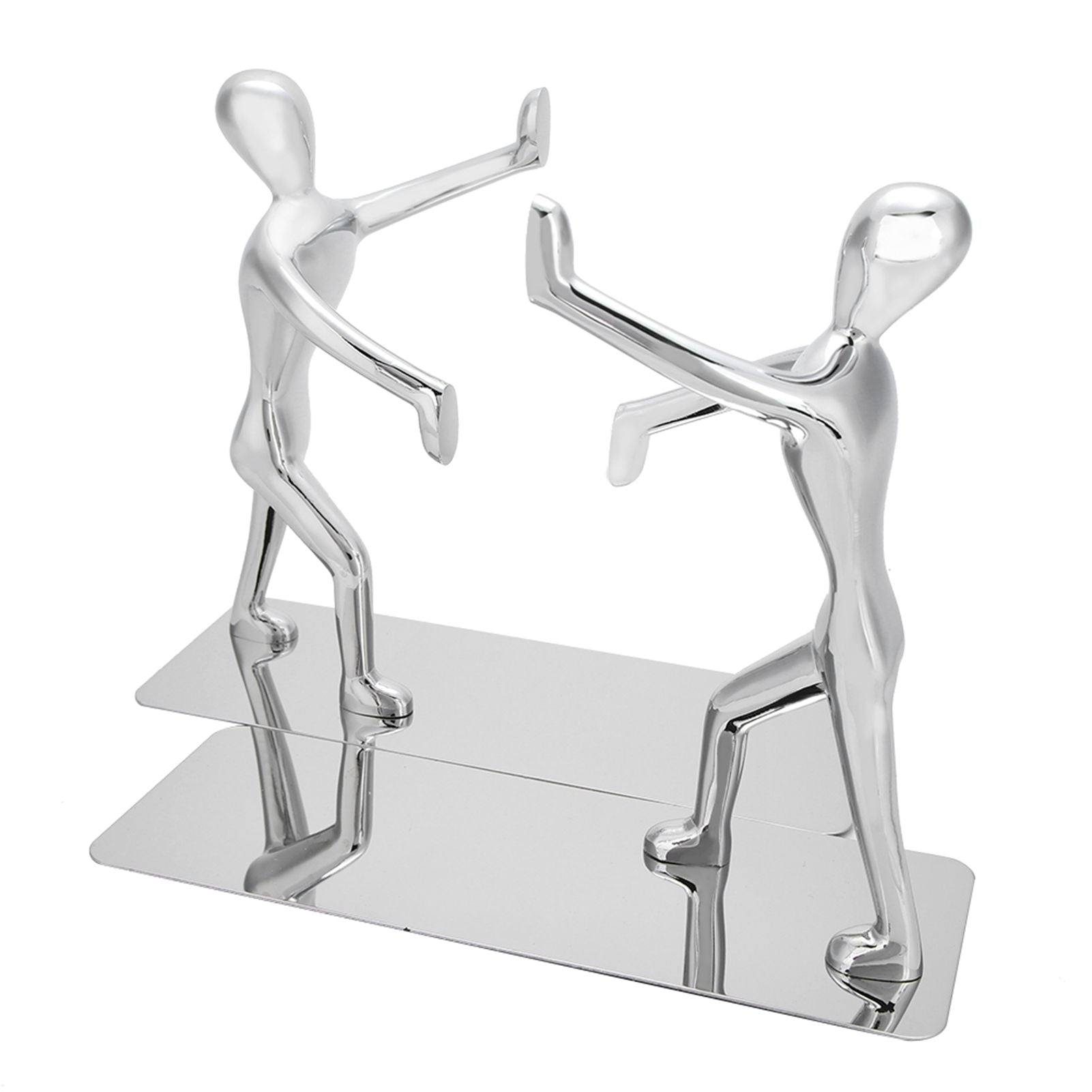1 Pair Kung Fu People Shape Bookends Students Book Stand for School Home Table Decoration
