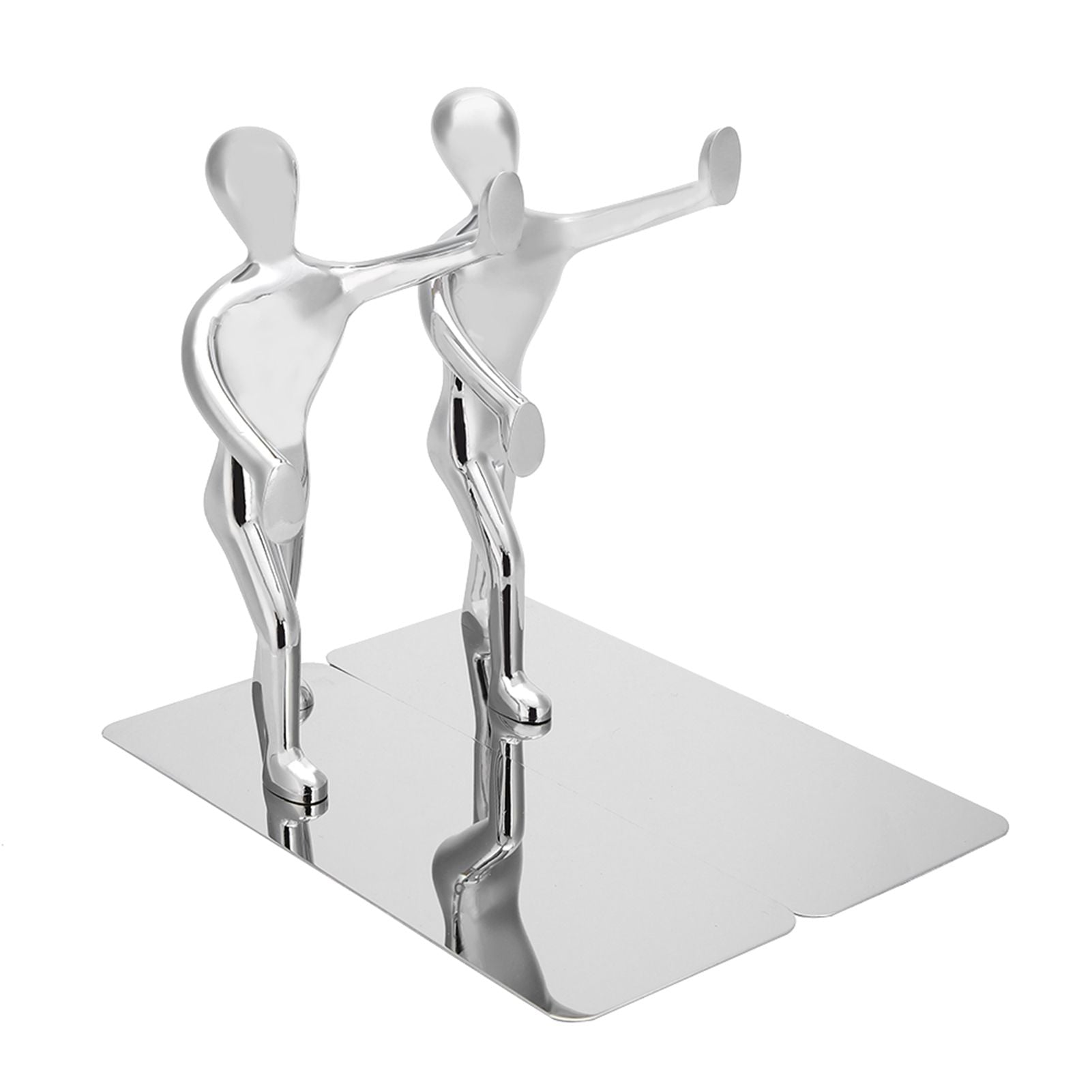 1 Pair Kung Fu People Shape Bookends Students Book Stand for School Home Table Decoration