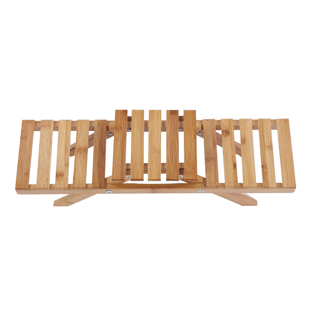 Wooden Standing Foldable 2-layered Potted Plant Flower Shelf Storage Rack Garden